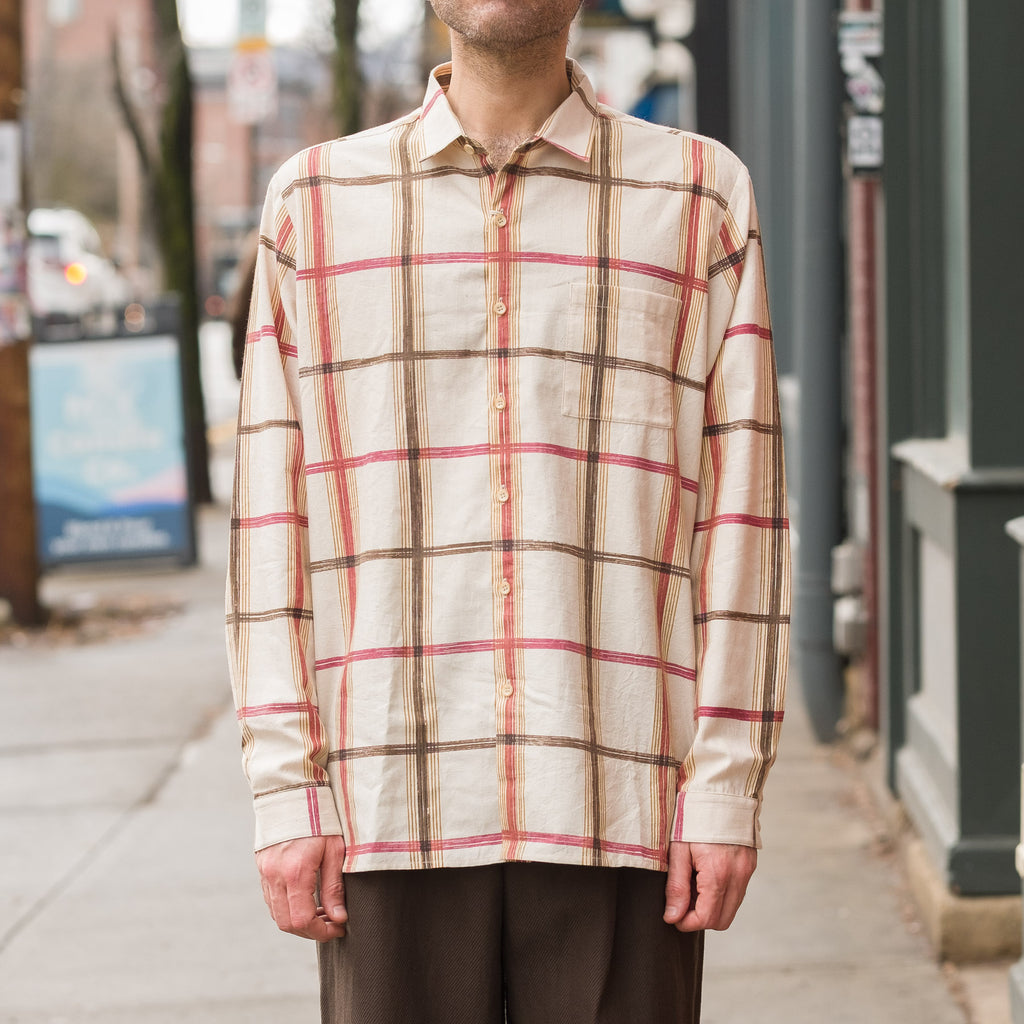 Lovers Shirt Hand Painted Plaid