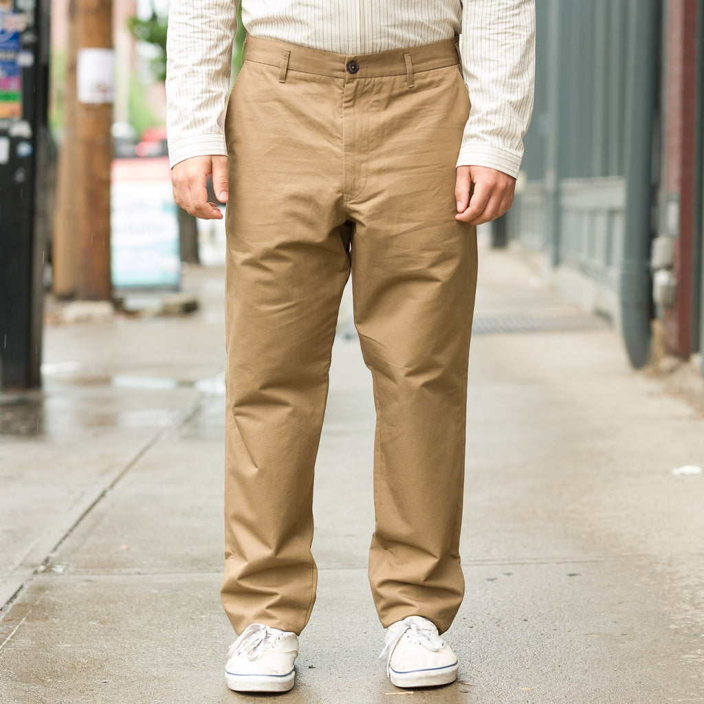 Logan Kersey Cloth Trousers Biscuit