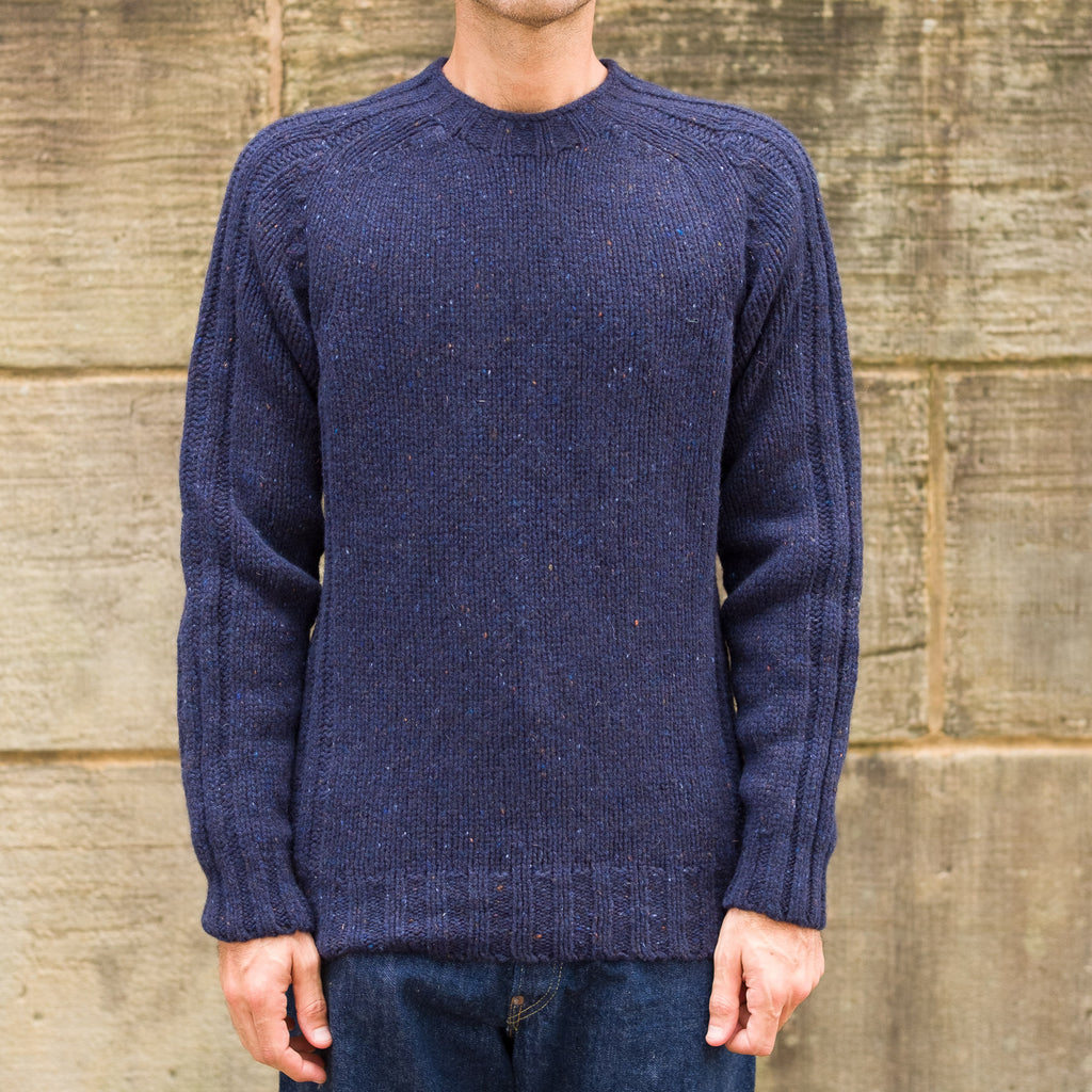 Donegal Wool Chunky Crewneck Rib in Jura