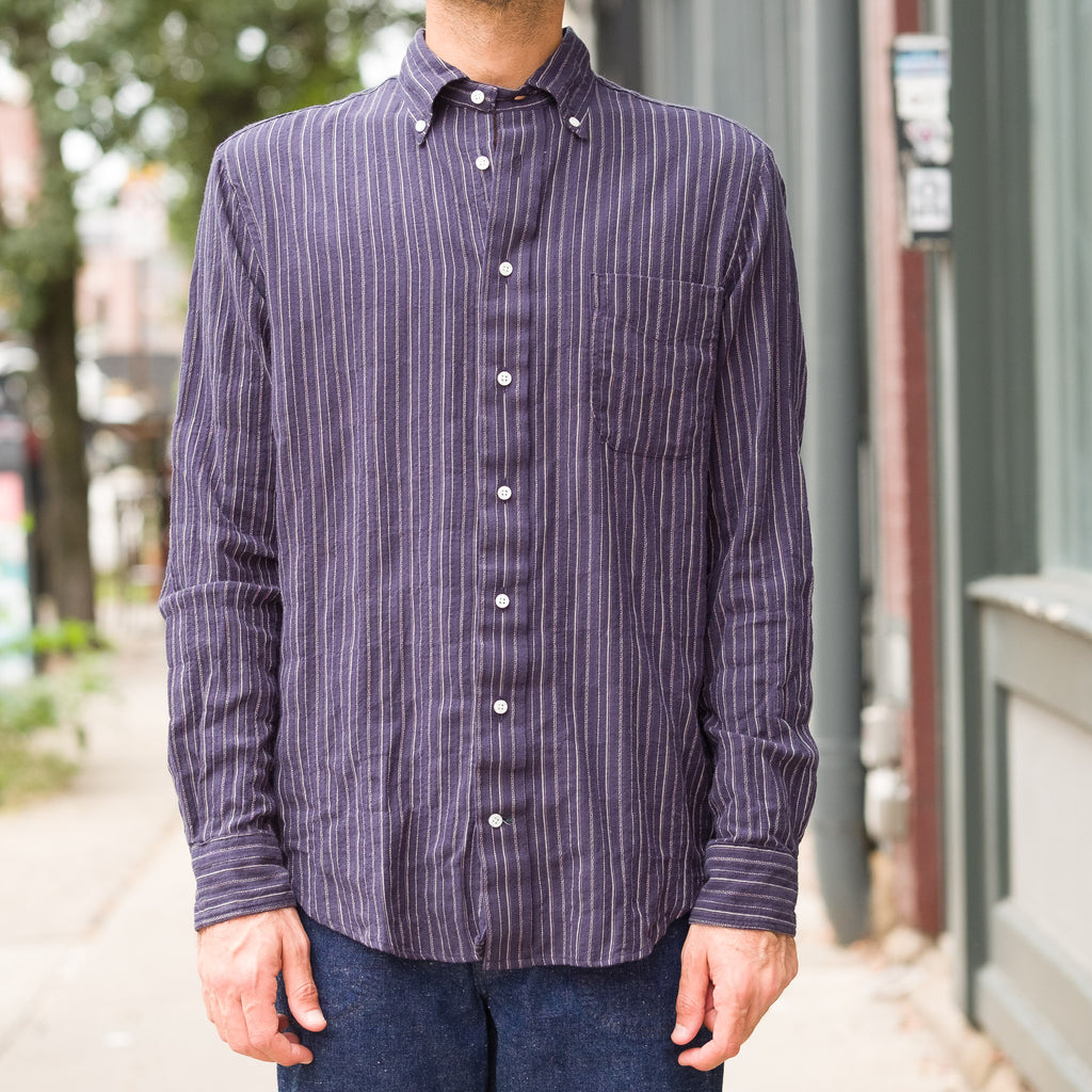 Brushed Dobby Stripe Buttondown