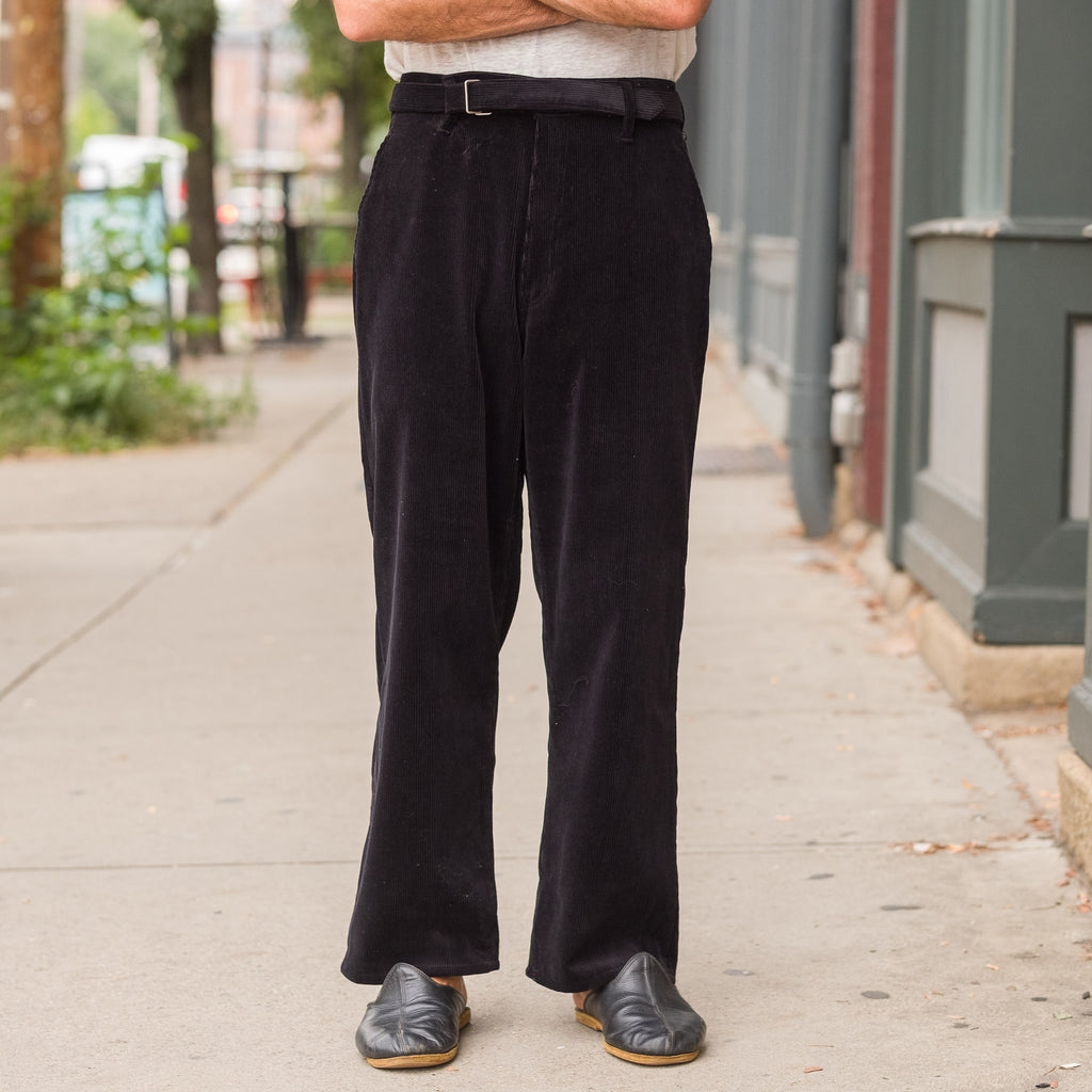 Belted Corduroy Trousers