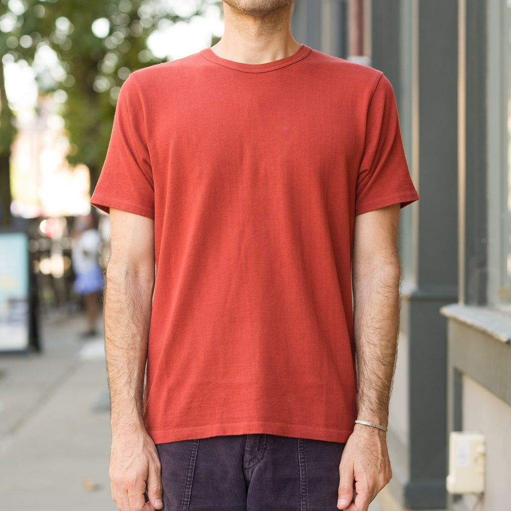 Cotton Rayon T-Shirt in Red