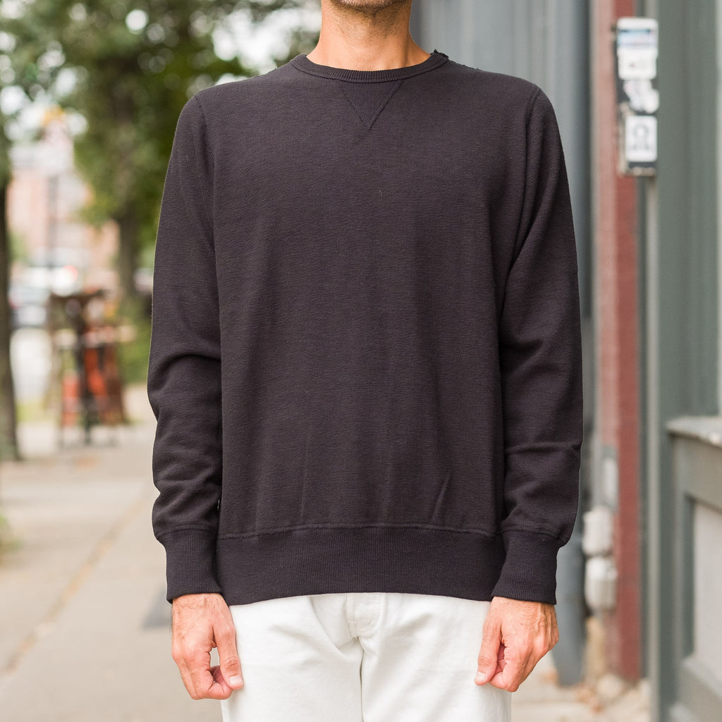 Tompkins Knit Sweatshirt in Black