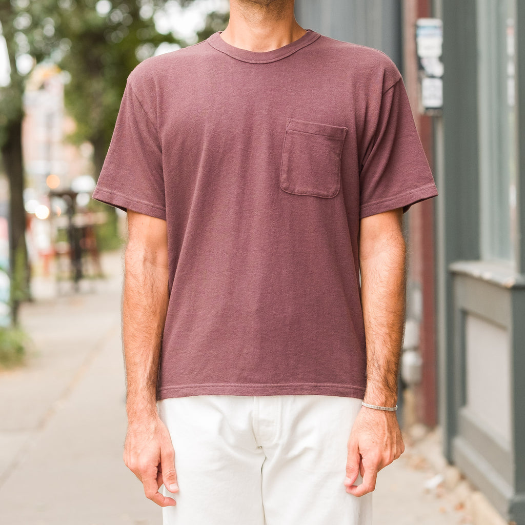 Wide Pocket Tee Tompkins Burgundy