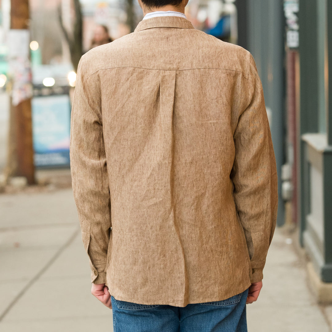 East Harbour Surplus - Ellis Linen Field Jacket in Beige – Vestis Ltd.