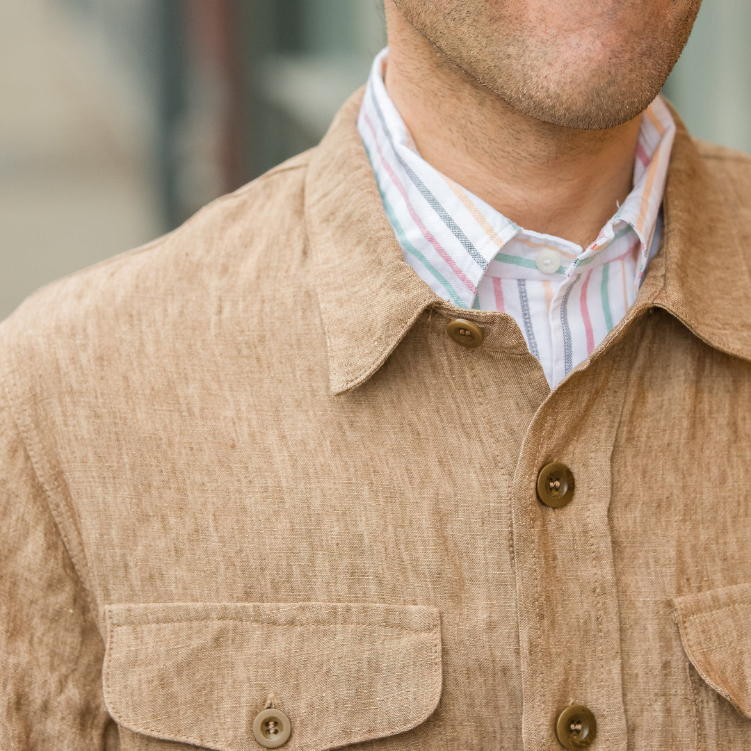 eaphi LINEN LIKE OVER JACKET ベージュ East Harbour Surplus - Ellis Linen Field Jacket in Beige – Vestis Ltd.