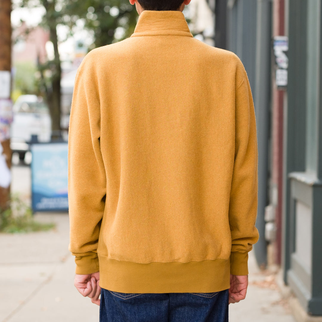 Ketel Relaxed Cotton / Wool Half Zip in Warm Yellow – Vestis Ltd.