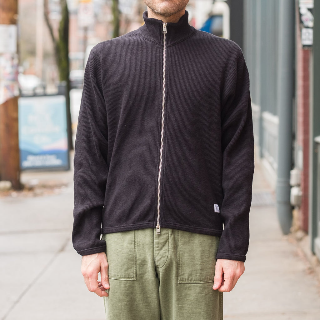 Teno Military Rib Zip Cardigan