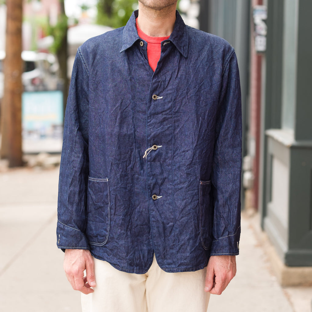 orSlow - orSlow - WWII 40's Linen Denim Coverall in Indigo