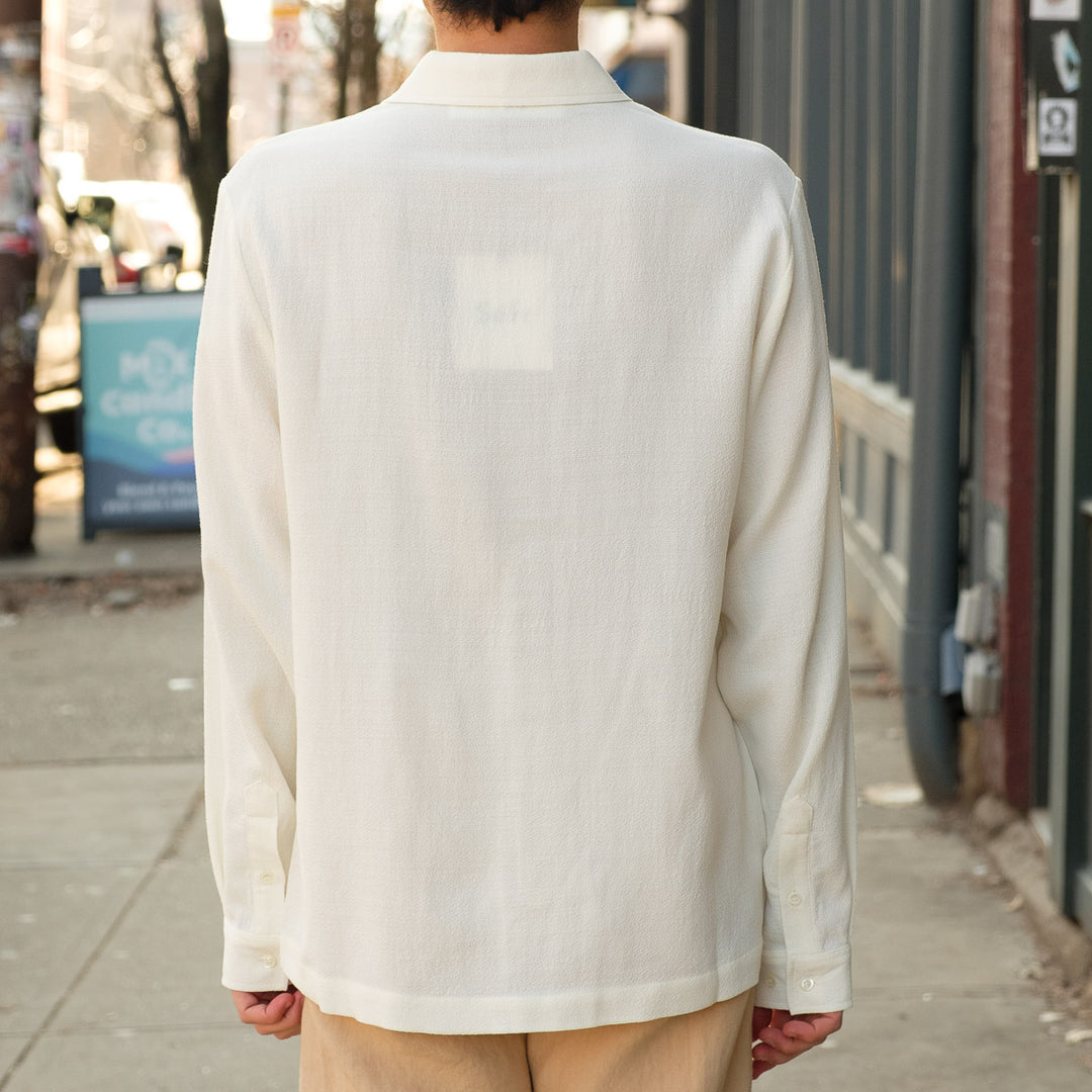 Tシャツ・カットソー Sefr FW24 'Sense' shirt (SS24SENSE OFFWHITECREPE) Sense Shirt in Off White Crepe – Vestis Ltd.